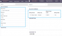 How to change address block from vertical to inline for suitecrm 8