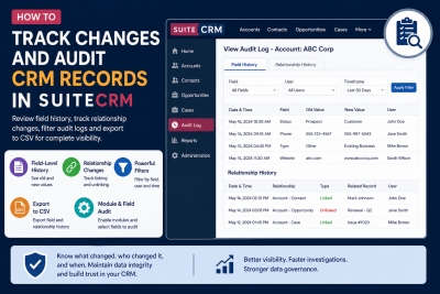 How to Track Changes and Audit CRM Records in SuiteCRM