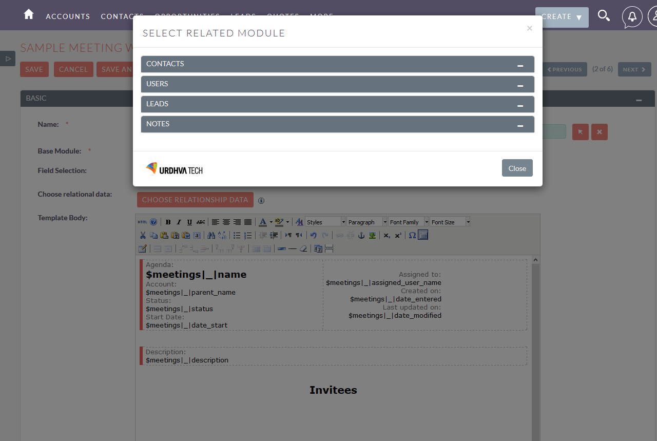 DocParser choose relationship data