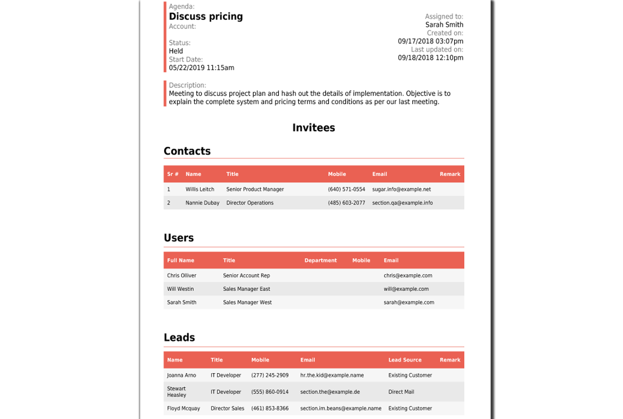 DocParser generated PDF