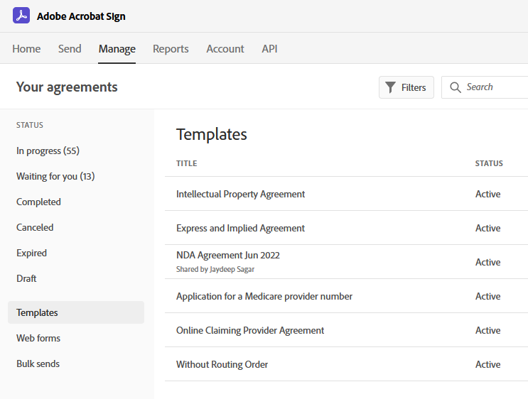 Sync Adobe Sign Templates to SuiteCRM