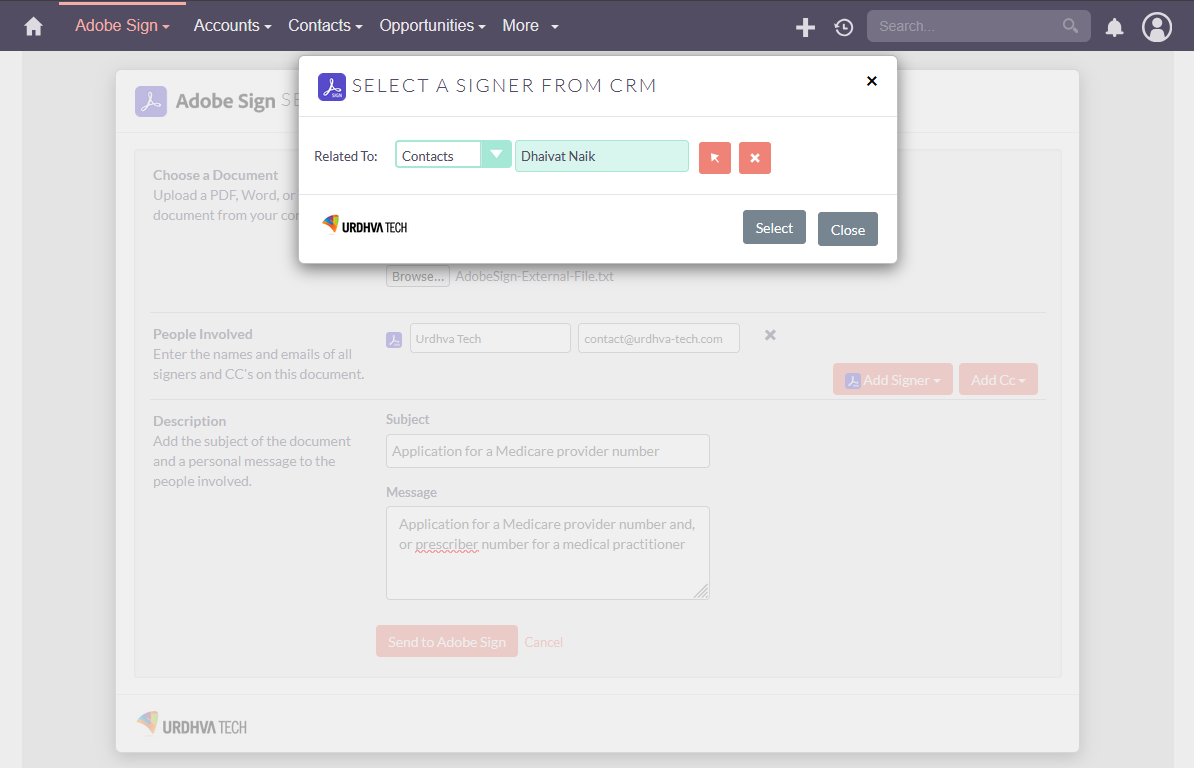 Adobe Sign for SuiteCRM