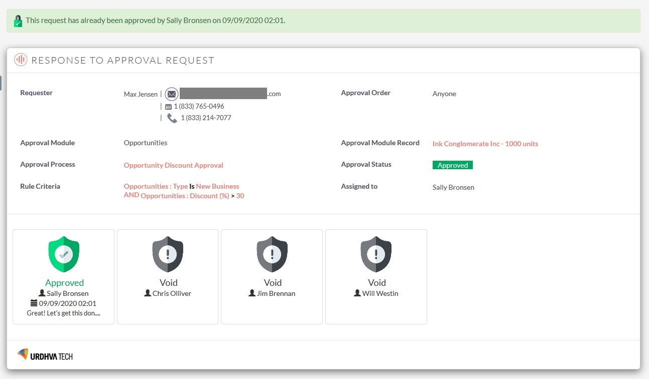 SuiteCRM Approval Process - Approval Jobs approved by anyone approver