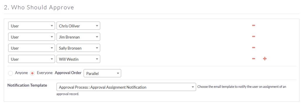SuiteCRM Approval Process - Everyone Parallel Approver