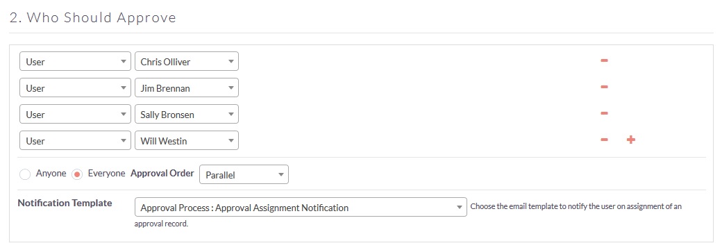 SuiteCRM Approval Process - Everyone Parallel Approver