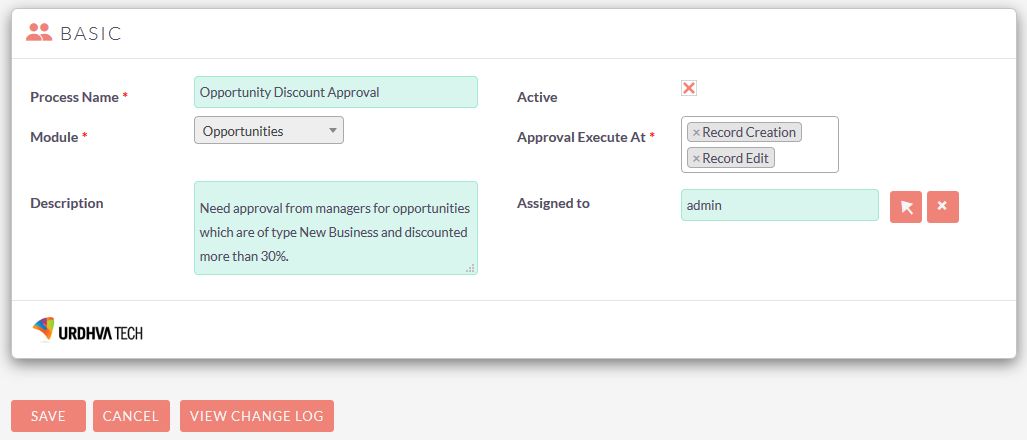 SuiteCRM Approval Process