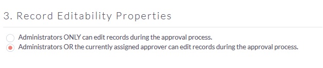 SuiteCRM Approval Process - Record Editable Properties