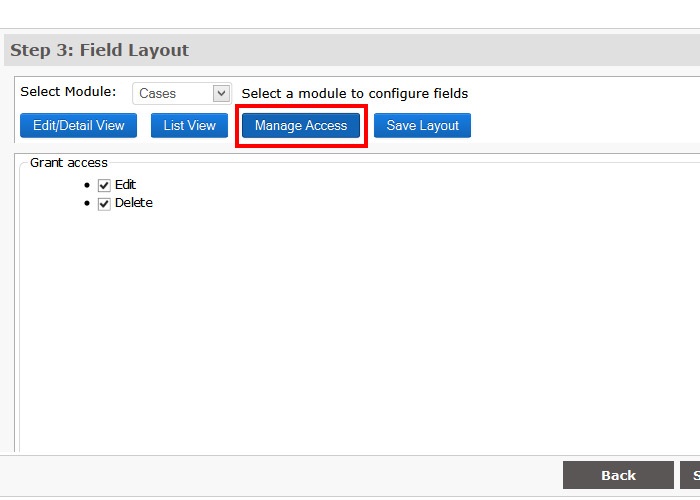 Step 3 - Grant access