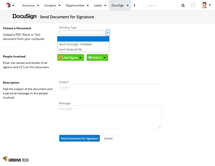 SugarCRM for DocuSign