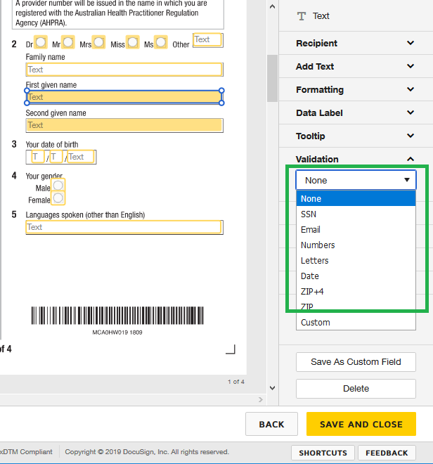 SugarCRM for DocuSign