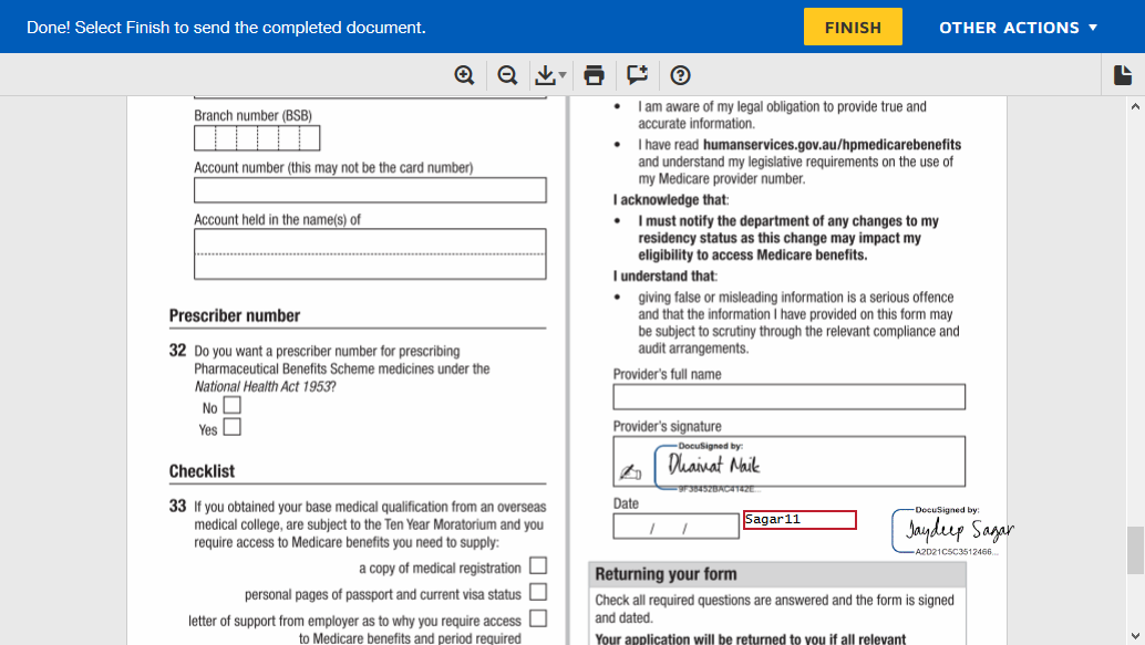 SugarCRM for DocuSign