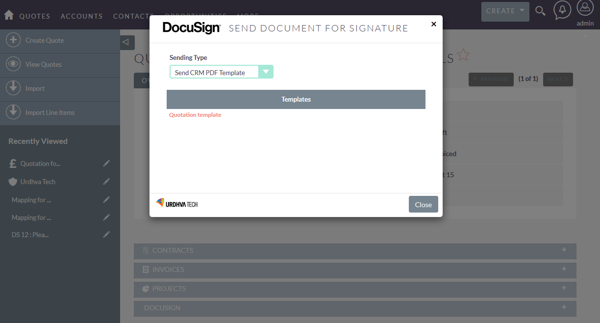 SuiteCRM for DocuSign