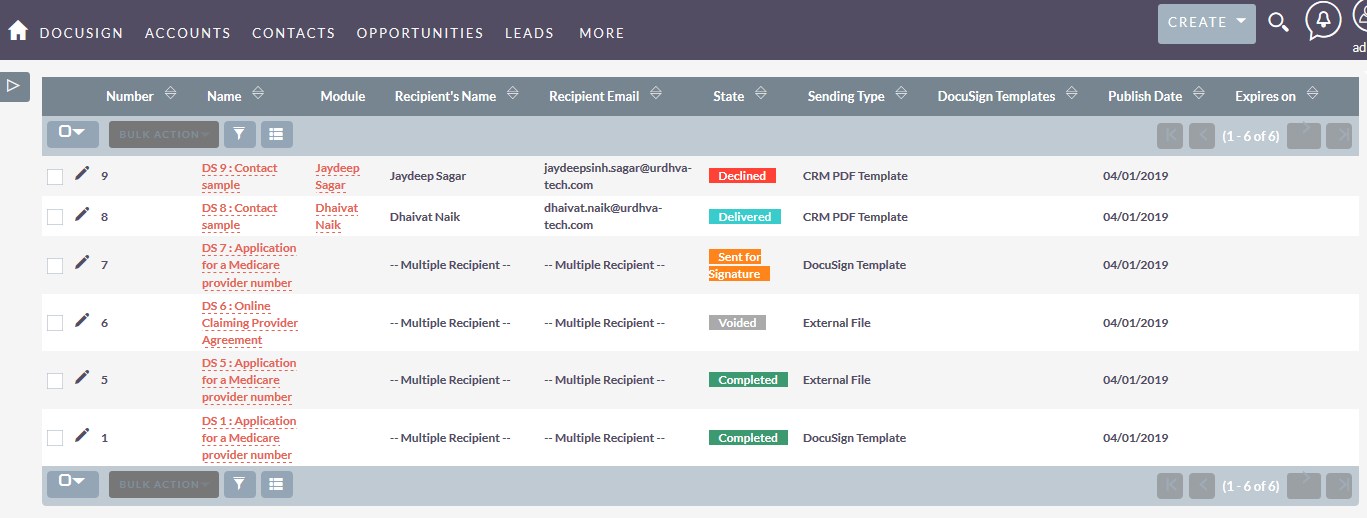 SuiteCRM for DocuSign