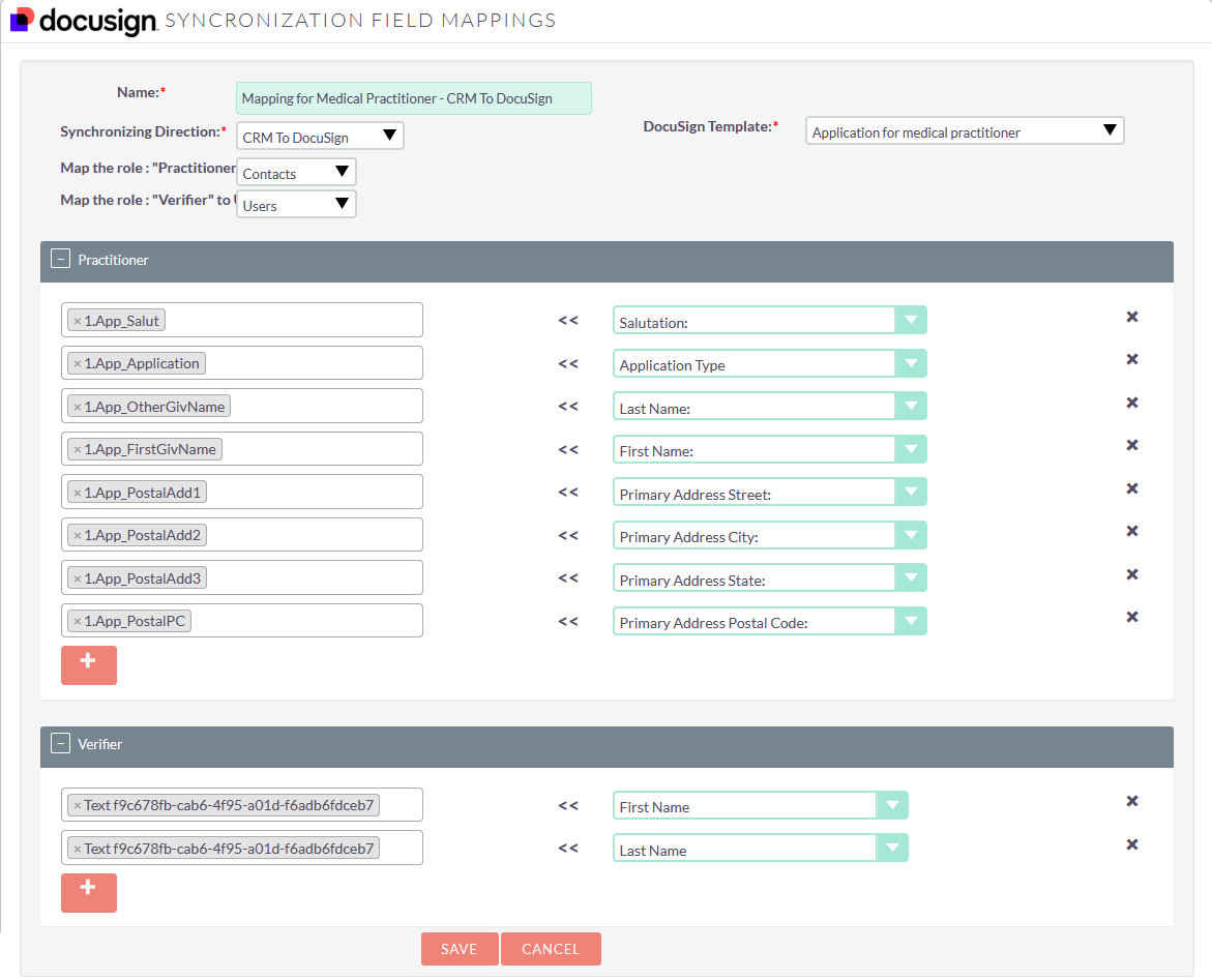 DocuSign SuiteCRM Quote