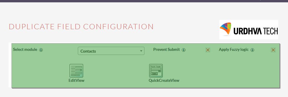 DupDetector Field Configuration