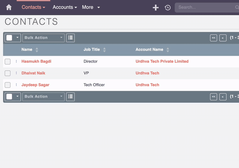 Bulk Messaging Dashboard for sending WhatsApp messages to multiple contacts