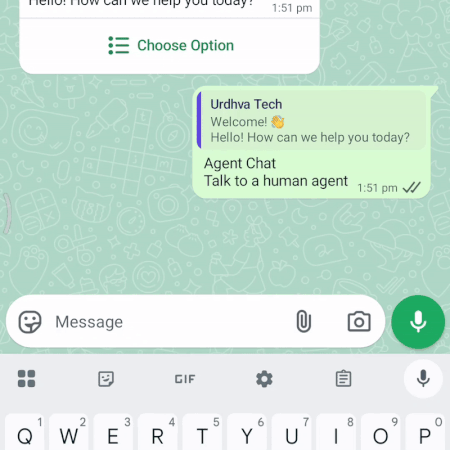Real-time Conversations Interface showing WhatsApp messages synchronized with SuiteCRM